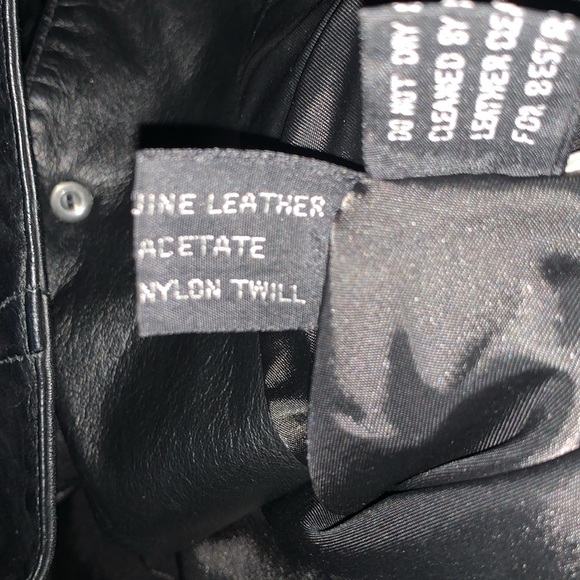 VINTAGE JENNIFER BLACK LEATHER JACKET 80’s STYLE - Picture 6 of 9